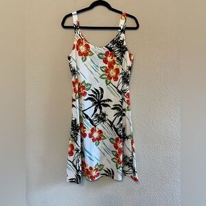 Hilo Hattie Floral Dress - Red, Black, White